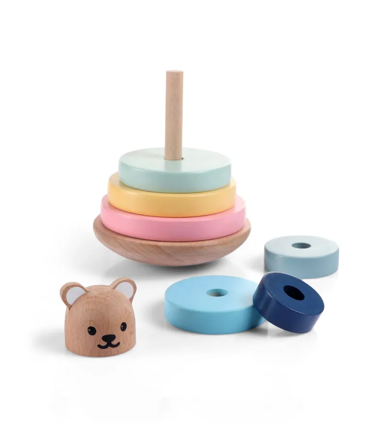 wooden stacking rings