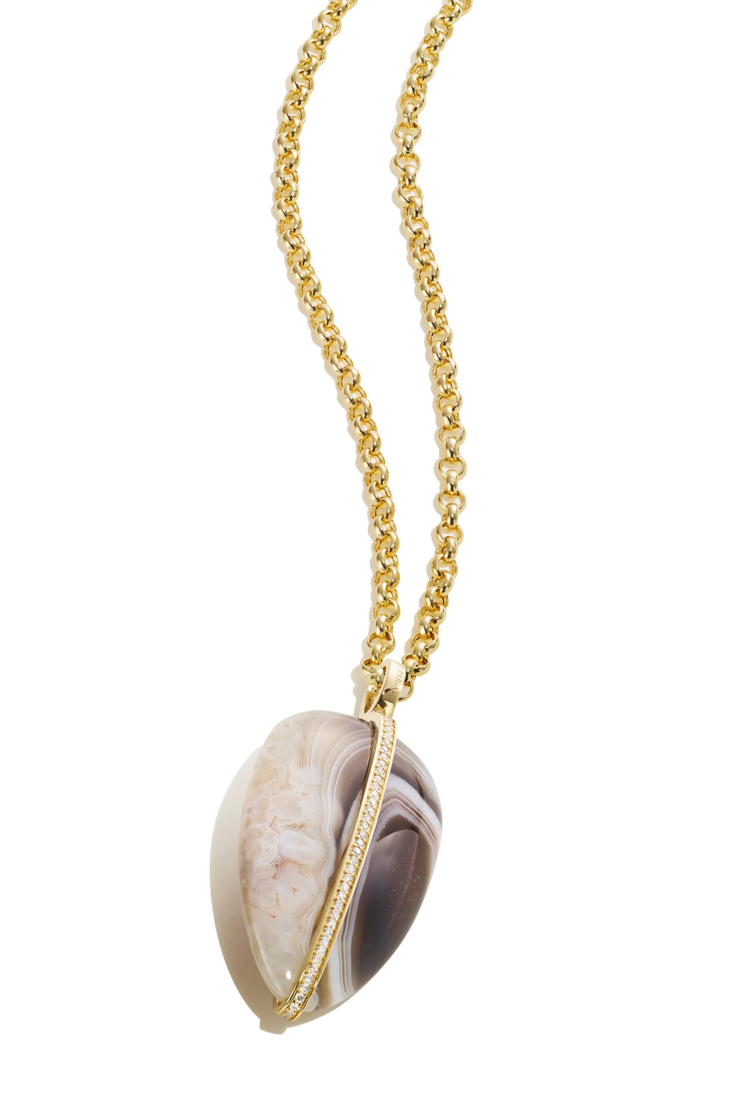 XL Diamond Pebble Necklace